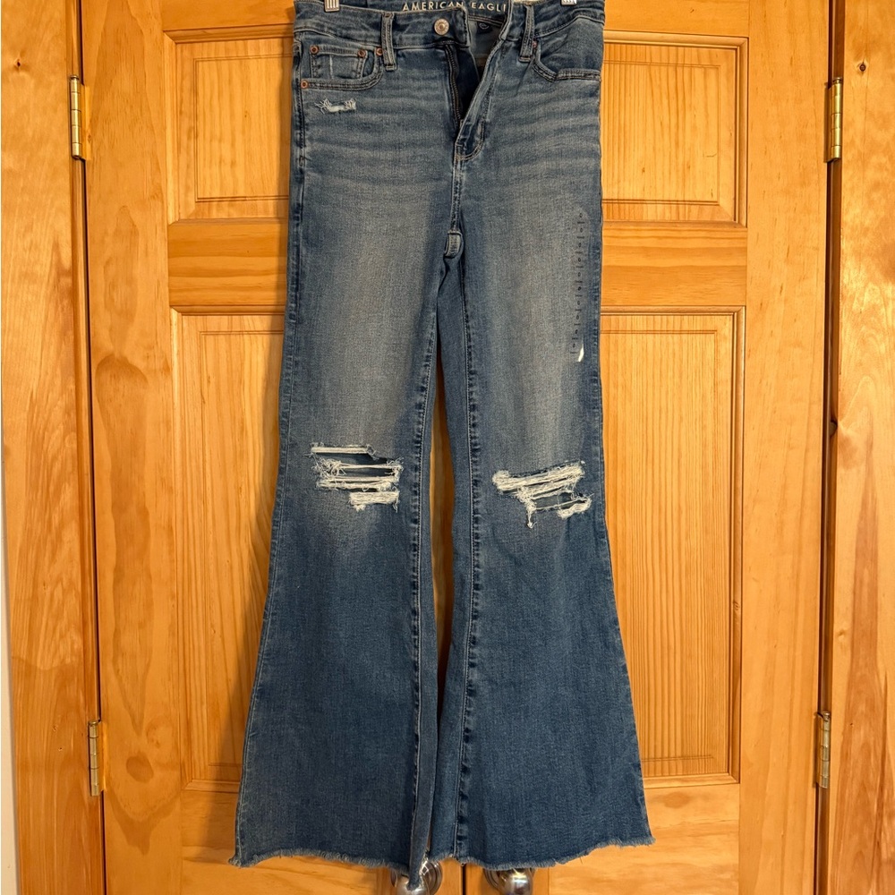 American Eagle Outfitters Super High Rise Flare Jeans